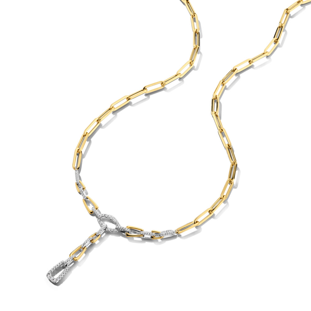 Illustration de l’univers collier or et diamants